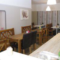 Interior with about 20 seats at Vegitat - Klybeckstrasse in Basel