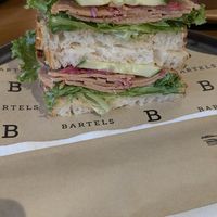 Thai sandwich with vegan bologna at Bartels - Asok in Bangkok