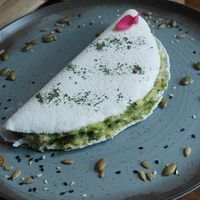 Avocado tapioca at Bela Casa Café in Pocos De Caldas