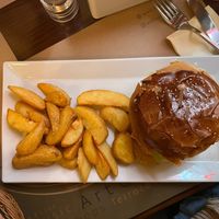 falafel burger at Kaffa Miro in Istanbul