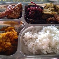 Vegan 'Com Chay' (dishes of the day and rice) at Tam Quang Minh in Hoi An