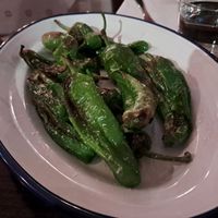 Pimientos de padron at Vinolito Wine & Tapas in Helsinki