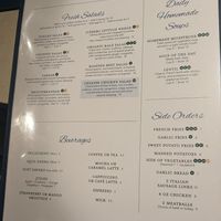 Menu at Spruzzo in West Palm Beach