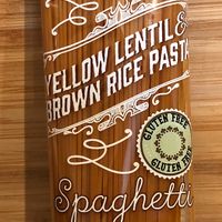 Yellow lentil brown rice pasta at Trader Joe's in Greenbrae