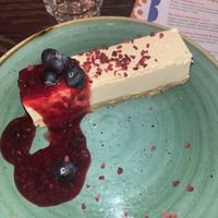 Semifreddo with berry compote  at Piazzo Lounge in Wimborne