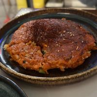 Kimchi pancake (vegan) at u'Kor in Bari