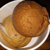 SOOO good. Strachitella and chocolate peanut butter crunch. Best vegan ice cream place ever. at Coco Lov  in Dunedin