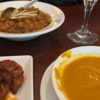 Momos in chili   at The Vegan Home in Toronto