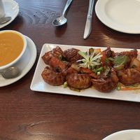 Momos and Momo chutney  at The Vegan Home in Toronto