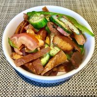Fattoush  at Taybeh Restaurant in Aqaba