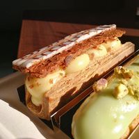 Millefeuille (Napolean) - Fire! Must order! And Pistachio Eclair. at ID-eclair in Pasadena