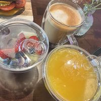Coffee, fruit, orange juice   at ID-eclair in Pasadena