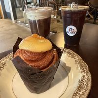 cold brew and pastry   at ID-eclair in Pasadena
