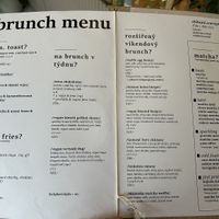 Menu with some Vegan options  at Shibumi. in Liberec