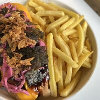 Vegan Teriyaki Dog  at Shibumi. in Liberec