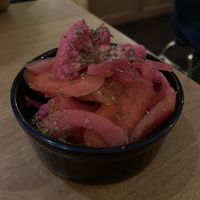 Giardiniera (mixed pickles)  at Bicycle Thief in Grass Valley