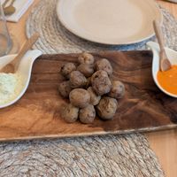 Granadillo (black potatoes from Tenerife) at Berro Bistrot in Gran Canaria
