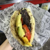 vegan arepa  at Deliciosas Empanadas Venezolanas in Salento