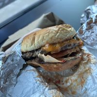 Sloppy toppy is the ultimate burger.  at Slutty Vegan in Baltimore