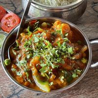 Vegetable jalfrezi, 175 baht  at S and S Indian Restaurant in Hua Hin