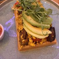 Breakfast waffle  at Sweet Love Caffe in Vilnius