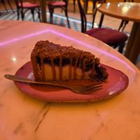 Vegan cheesecake at Sweet Love Caffe in Vilnius