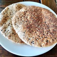 Seeded flatbread at The Farmer's Table  in Al Ain