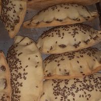 Nuestras 3npanadas veganas de verduras salteadas y queso de girasol at Ciao Mamma in Rocha