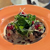 eggplant pkhali at Sad Meli  in East London