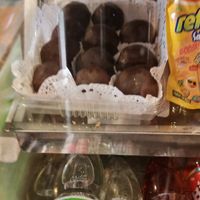 Vegan housemade chocolate balls at Delicias Express in Valparaiso