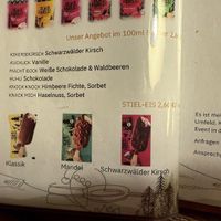 Vegan sorbet  at Kniebis-Hütte in Freudenstadt