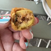 Fried stuffed olives  at Gastronomia 17 in Vasto