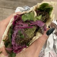 Falafel wrap   at Superbaba  in Vancouver