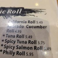 The avocado cucumber roll is vegan at The Madness in Asheville