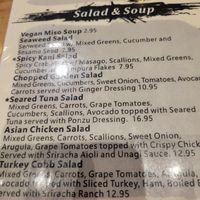 Vegan miso, salad remove things can be vegan at The Madness in Asheville