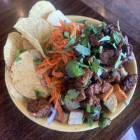 Jerk bowl (tempeh)  at Nectar Cafe in Auburn
