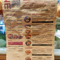 3 vegan meal options at Em Café and Resto in Hanoi