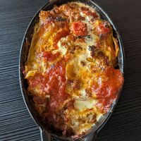 Lasagna Bolognese at Paradoja Plantbased in San Juan