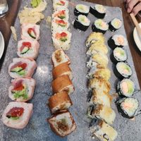 (Most of these rolls are vegan) at Blue Sushi Sake Grill in Fort Worth