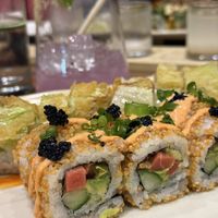Spicy Kaluna Crunch (vegan maki roll)  at Blue Sushi Sake Grill in Fort Worth
