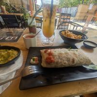 Vegan burrito at La Cocina Mexican Restaurant in Koh Rong