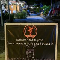 Welcome sign at La Cocina Mexican Restaurant in Koh Rong