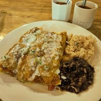 Enchiladas... don't really look good or taste good, sadly. at La Cocina Mexican Restaurant in Koh Rong