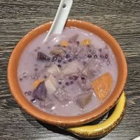 Taro, sweet potato, and sago in coconut milk at Kopitiam Malaysia in Vancouver