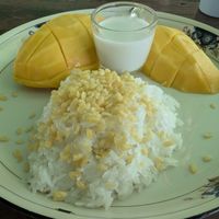 Mango sticky rice at Back to December  in Koh Phayam