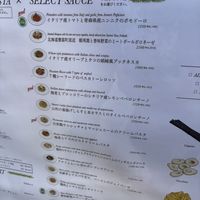 Menu  at We Eat Wheat in Tokyo
