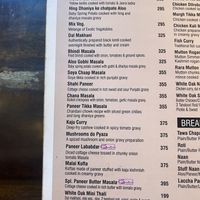 many vegan indian dishes  at White Oak Resto in New Delhi