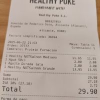  at Healthy Poke in Alicante