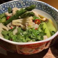 Thai style vegetables   at Qing Chun Po Meng in Shenzhen