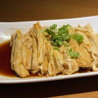 Fresh tofu skin  at Qing Chun Po Meng in Shenzhen